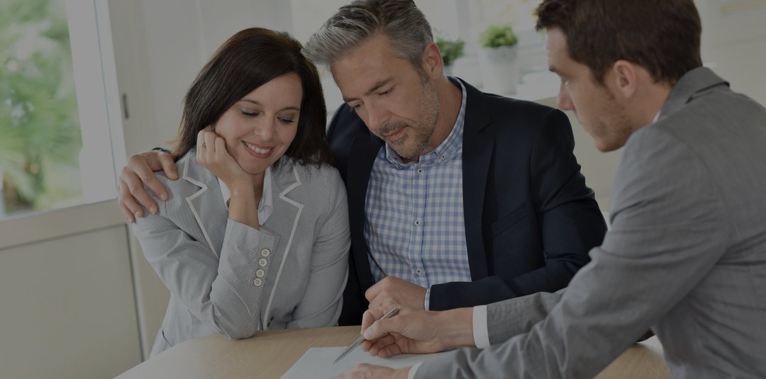 Couple with Expert at Home