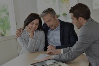 Couple with Expert at Home